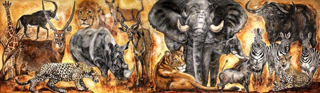 Afrikanische Tiere Gemälde